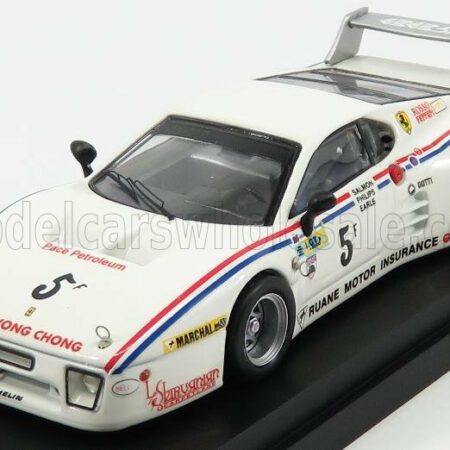 BEST-MODEL 1/43 FERRARI | 512 BB LM N 5 6h RELAY SILVERSTONE 1981 SALMON - PHILIPS | WHITE