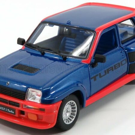 BURAGO 1/24 RENAULT | R5 TURBO 1982 | BLUE RED