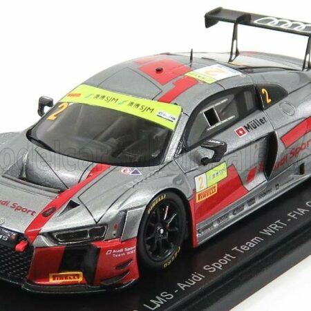 SPARK-MODEL 1/43 AUDI | R8 LMS TEAM AUDI SPORT WRT N 2 FIA WORLD GT CUP MACAU 2017 N.MULLER | MATT GREY RED