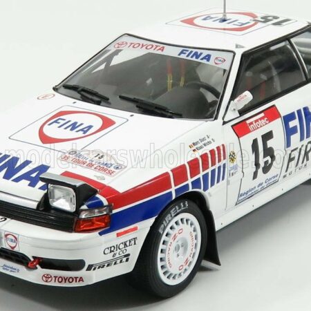 TRIPLE9 1/18 TOYOTA | CELICA GT-4 ST165 FINA N 15 RALLY TOUR DE CORSE 1991 M.DUEZ - K.WICHA | WHITE