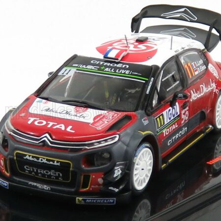 IXO-MODELS 1/43 CITROEN | C3 WRC ABU DHABI N 11 RALLY TOUR DE CORSE 2018 S.LOEB - D.ELENA | RED WHITE GREY