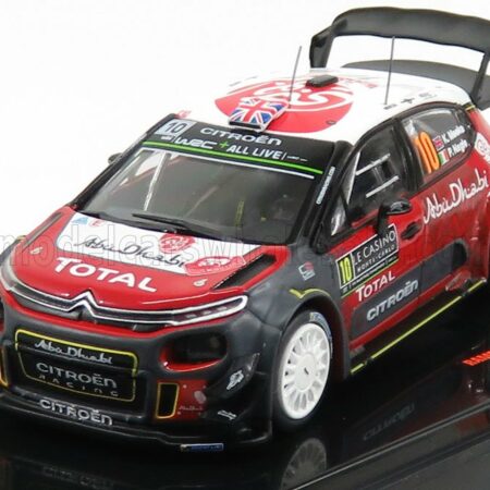 IXO-MODELS 1/43 CITROEN | C3 WRC ABU DHABI N 10 RALLY MONTECARLO 2018 K.MEEKE - P.NAGLE | RED WHITE GREY