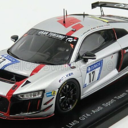 SPARK-MODEL 1/43 AUDI | R8 LMS GT4 TEAM AUDI SPORT PHOENIX N 17 24h NURBURGRING 2017 J.LAPPALAINEN - A.MIES - P.TERTING - A.YOONG | GREY