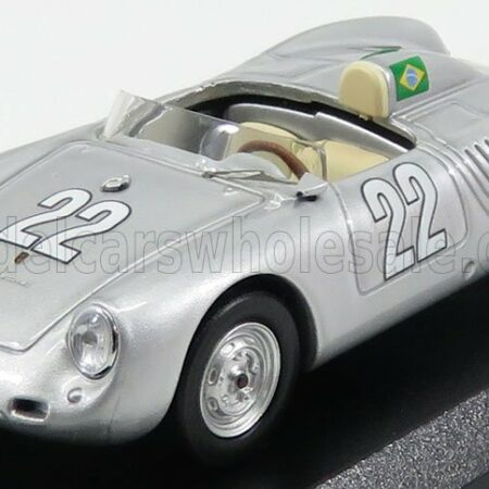 BEST-MODEL 1/43 PORSCHE | 550RS N 22 WINNER 10h MESSINA 1958 HEINZ - STRAHLE  | SILVER