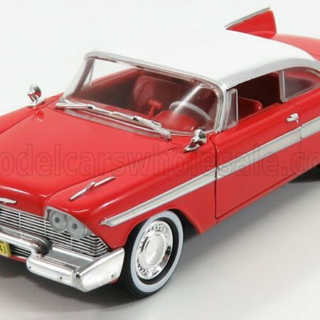 GREENLIGHT 1/24 PLYMOUTH | FURY 2-DOOR 1958 - CHRISTINE LA MACCHINA INFERNALE | RED WHITE