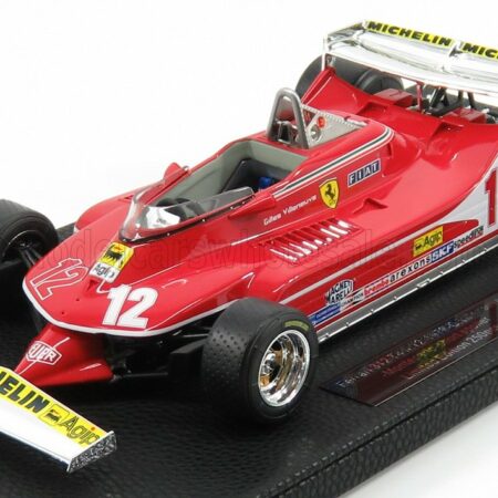 GP-REPLICAS 1/18 FERRARI | F1  312T4 N 12 GP MONTECARLO 1979 GILLES VILLENEUVE | RED