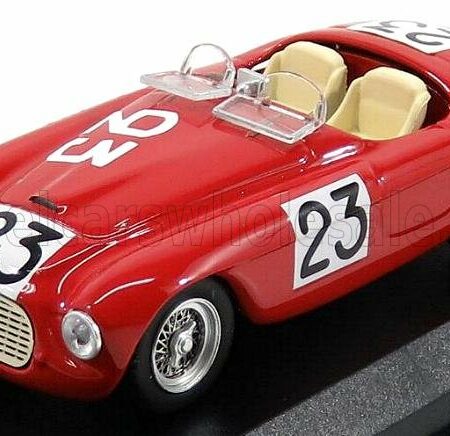 ART-MODEL 1/43 FERRARI | 166MM 2.0L V12 SPIDER TEAM J.A.PLISSON N 23 24h LE MANS 1949 J.LUCAS - P.L.DREYFUS FERRET | RED