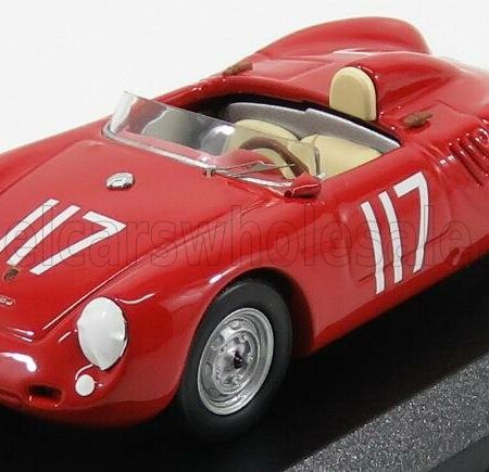 BEST-MODEL 1/43 PORSCHE | 550 SPIDER N 117 SCCA NATIONAL THOMPSON 1959 J.TROTTER | RED