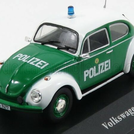 EDICOLA 1/43 VOLKSWAGEN | BEETLE 1200 POLIZEI 1977 | GREEN WHITE