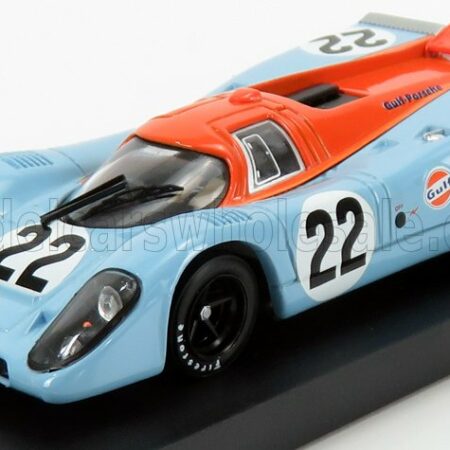 BRUMM 1/43 PORSCHE | 917K SCUDERIA JWA GULF N 22 24h LE MANS 1970 HAILWOOD - HOBBS - 50th ANNIVERSARY GULF RACING | LIGHT BLUE ORANGE