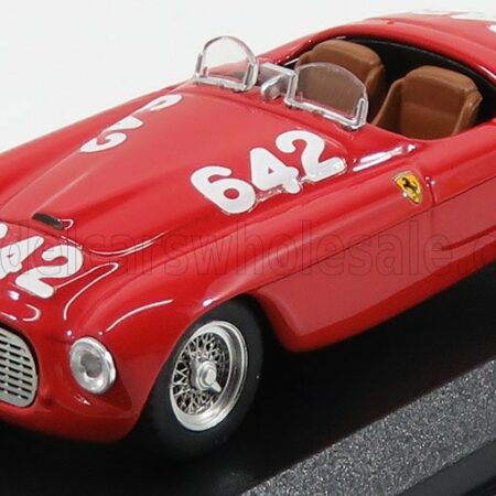 ART-MODEL 1/43 FERRARI | 166MM BARCHETTA ch.0010 N 642 MILLE MIGLIA 1949 TARUFFI - NICOLINI | RED