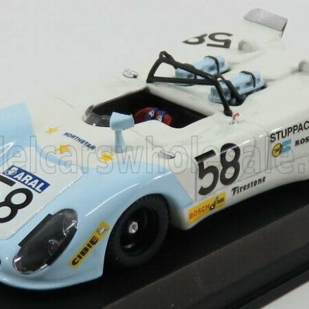 BEST-MODEL 1/43 PORSCHE | FLUNDER N 58 24h LE MANS 1972 ROSER - STUPPACHER | WHITE LIGHT BLUE