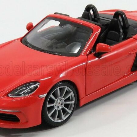 BURAGO 1/24 PORSCHE | BOXSTER 718 (982) SPIDER 2016 | ORANGE