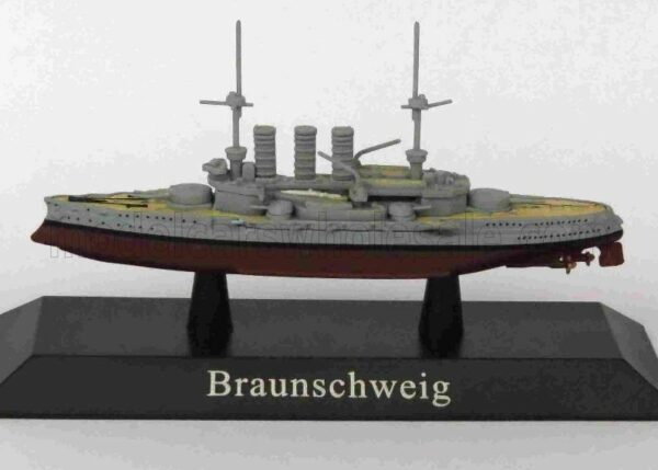 EDICOLA 1/1250 WARSHIP | BRAUNSCHWEIG LINER WARSHIP GERMANY 1902 | MILITARY