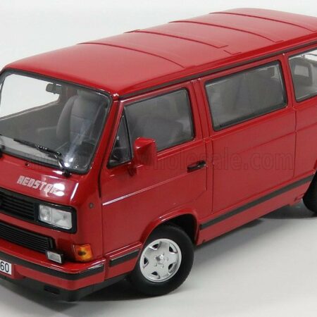 NOREV 1/18 VOLKSWAGEN | T3 MULTIVAN MINIBUS RED STAR 1992 | RED