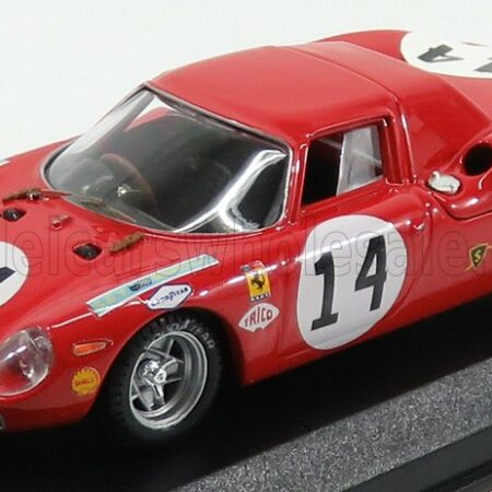 BEST-MODEL 1/43 FERRARI | 250LM 3.3L V12 TEAM NORTH AMERICAN RACING TEAM N.A.R.T. N 14 24h LE MANS 1968 M.GREGORY - C.KLOB | RED