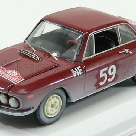 BEST-MODEL 1/43 LANCIA | FULVIA COUPE 1200HF N 59 RALLY MONTECARLO 1966 CELLA - LOMBARDI | RED