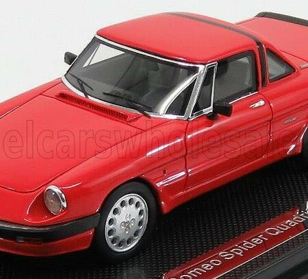 SILAS 1/43 ALFA ROMEO | SPIDER QUADRIFOGLIO VERDE HARD-TOP 1986 - 3ª SERIE AEREODINAMICA | ROSSO ALFA RED