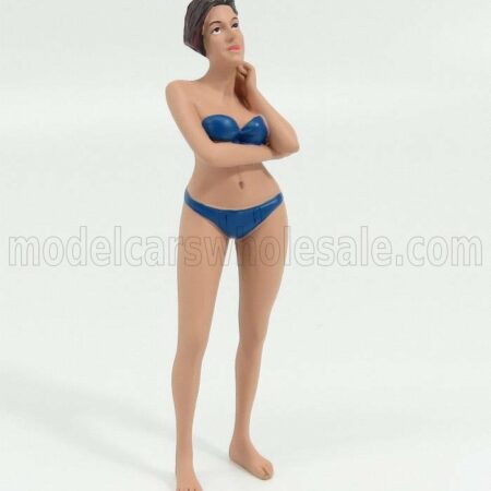 AMERICAN DIORAMA 1/18 FIGURES | RAGAZZA CALENDARIO DICEMBRE - GIRL CALENDAR DECEMBER II SERIES | PINK BLUE