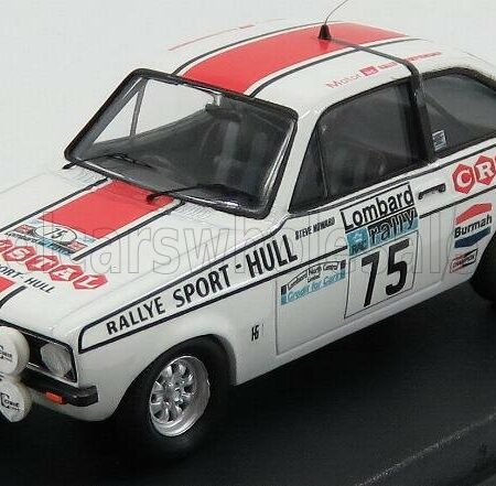 TROFEU 1/43 FORD ENGLAND | ESCORT MKII N 75 RAC RALLY 1977 M.JACKSON - S.HOWARD | WHITE RED