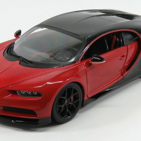 BURAGO 1/18 BUGATTI | CHIRON SPORT N 16 2016 | RED BLACK