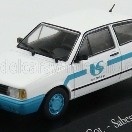 EDICOLA 1/43 VOLKSWAGEN | GOL SABESP SANEAMENTO BASICO 1980 | WHITE LIGHT BLUE