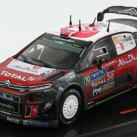 IXO-MODELS 1/43 CITROEN | C3 WRC ABU DHABI N 10 RALLY FINLAND 2018 M.OSTBERG - T.ERIKSEN | RED GREY