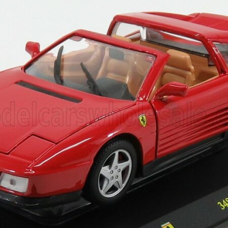 EDICOLA 1/24 FERRARI | 348TS SPIDER 1989 - CON VETRINA - WITH SHOWCASE | RED