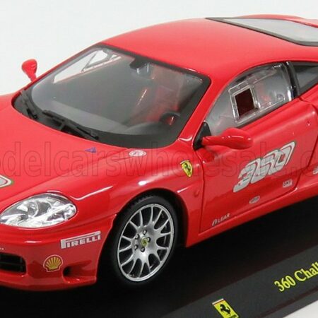 EDICOLA 1/24 FERRARI | 360 CHALLENGE N 360 2000 - CON VETRINA - WITH SHOWCASE | RED