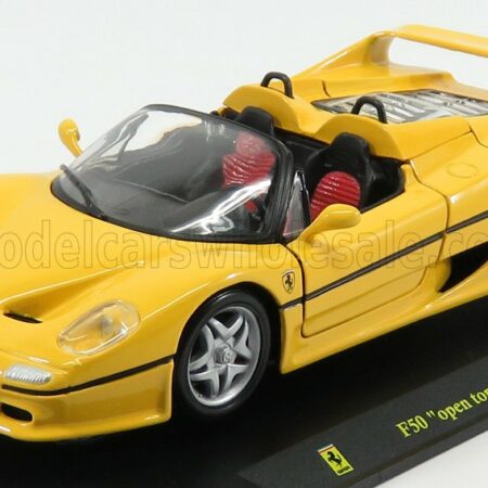 EDICOLA 1/24 FERRARI | F50 1995 - CON VETRINA - WITH SHOWCASE | YELLOW