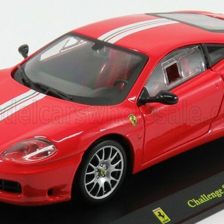 EDICOLA 1/24 FERRARI | 360 CHALLENGE STRADALE 2003 - CON VETRINA - WITH SHOWCASE | RED