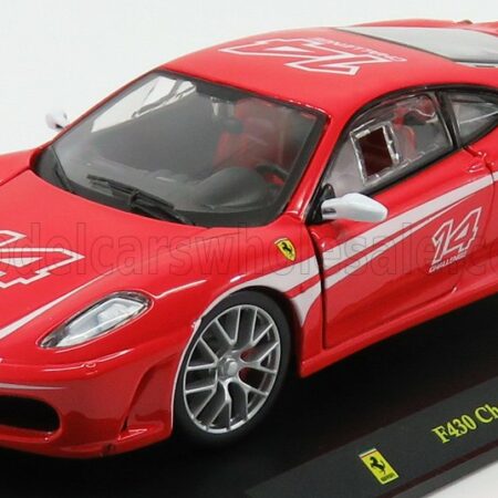 EDICOLA 1/24 FERRARI | F430 CHALLENGE N 14 2006 - CON VETRINA - WITH SHOWCASE | RED