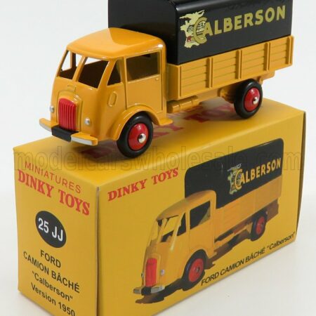 EDICOLA 1/43 FORD USA | TRUCK TELONATO CALBERSON 2-ASSI 1955 | YELLOW BLACK