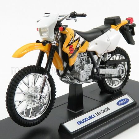 WELLY 1/18 SUZUKI | DR Z400S 2001 | YELLOW WHITE