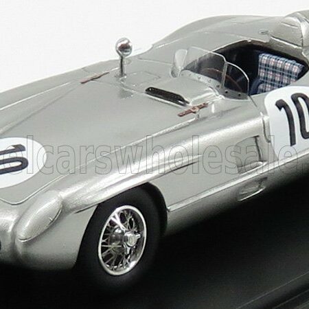 MATRIX SCALE MODELS 1/43 MERCEDES BENZ | 300SLR N 10 RAC TT 1955 MOSS - FITCH | SILVER