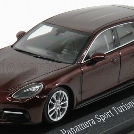 MINICHAMPS 1/43 PORSCHE | PANAMERA 4S DIESEL SPORT TURISMO 2017 | BURGUNDY MET