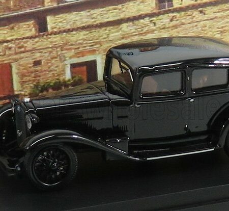 RIO-MODELS 1/43 ALFA ROMEO | 6C 1750 - MUSSOLINI PERSONAL CAR - VISITA A PREDAPPIO CASA NATALE - 1930 - WITH FIGURES - EXCLUSIVE CARMODEL | BLACK