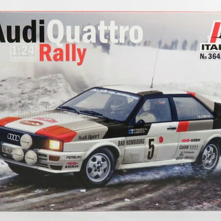 ITALERI 1/24 AUDI | QUATRRO TEAM AUDI SPORT N 5 RALLY MONTECARLO 1981 H.MIKKOLA - A.HERTZ | /