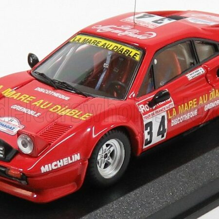 BEST-MODEL 1/43 FERRARI | 308 GTB Gr.4 N 34 TOUR DE FRANCE 1983 GAUTHIER - GAUTHIER | RED