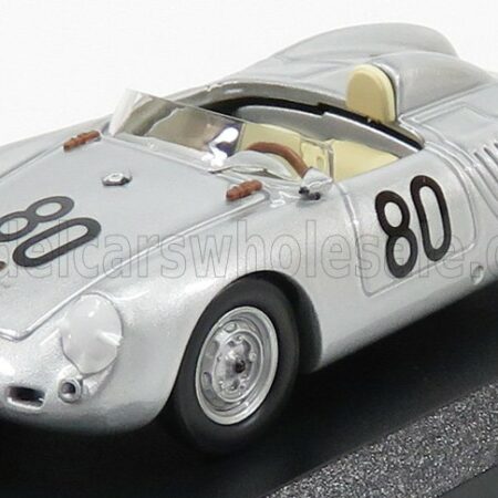 BEST-MODEL 1/43 PORSCHE | 550 RS N 80 TARGA FLORIO 1958 SCARLATTI - BARTH | SILVER