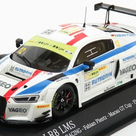 MINICHAMPS 1/43 AUDI | R8 LMS TEAM HCB RUTRONI RACING N 12 FIA WORLD GT CUP MACAU 2017 PLENTZ | WHITE