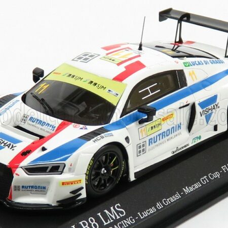 MINICHAMPS 1/43 AUDI | R8 LMS TEAM HCB RUTRONI RACING N 11 FIA WORLD GT CUP MACAU 2017 L.DI GRASSI | WHITE