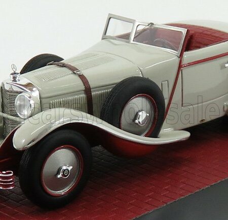 MATRIX SCALE MODELS 1/43 MERCEDES BENZ | 680S SPIDER sn35949 SAOUTCHIK TORPEDO SPIDER OPEN 1928 | VERY LIGHT GREY RED