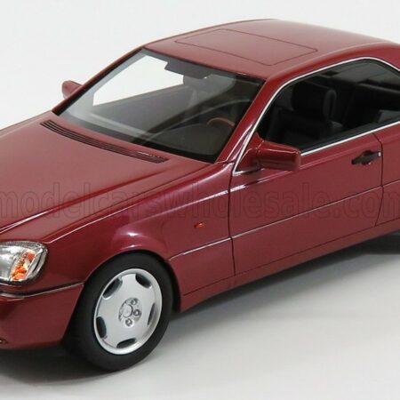 CULT-SCALE MODELS 1/18 MERCEDES BENZ | S-CLASS 600SEC COUPE (C140) 1992 | RED MET