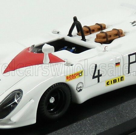 BEST-MODEL 1/43 PORSCHE | 908/02 FLUNDER N 4 2nd 1000km NURBURGRING 1969 STOMMELEN - HERRMANN | WHITE