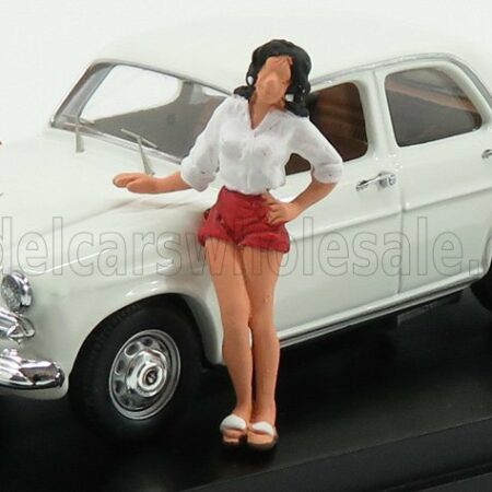 RIO-MODELS 1/43 ALFA ROMEO | GIULIETTA CONCORSO MISS ITALIA 1955 WITH FIGURE | WHITE