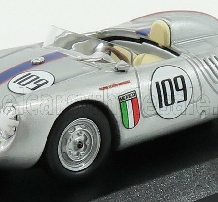 BEST-MODEL 1/43 PORSCHE | 550 RS SPIDER N 109 MEMORIAL NASSAU TROPHY RACE 1957 R.RODRIGUEZ | SILVER