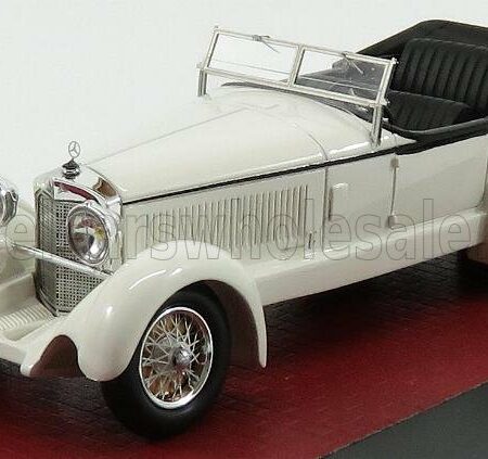 MATRIX SCALE MODELS 1/43 MERCEDES BENZ | 680S TOURER SINDELFINGEN #35255 OPEN 1927 | WHITE