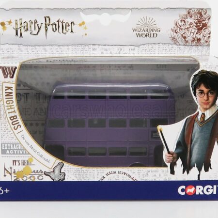 CORGI 1/76 ROUTEMASTER | KNIGHT TRIPLE DECKER AUTOBUS HARRY POTTER - MOVIE | PURPLE