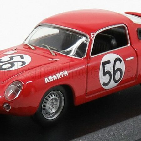 BEST-MODEL 1/43 FIAT | ABARTH 700S N 56 24h LE MANS 1961 BASSI - RIGAMONTI | RED